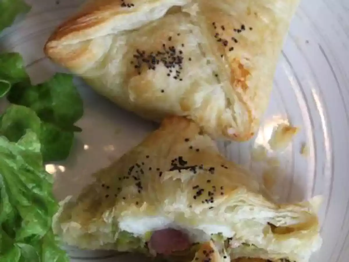 Feuilletés aux poireaux & chèvre