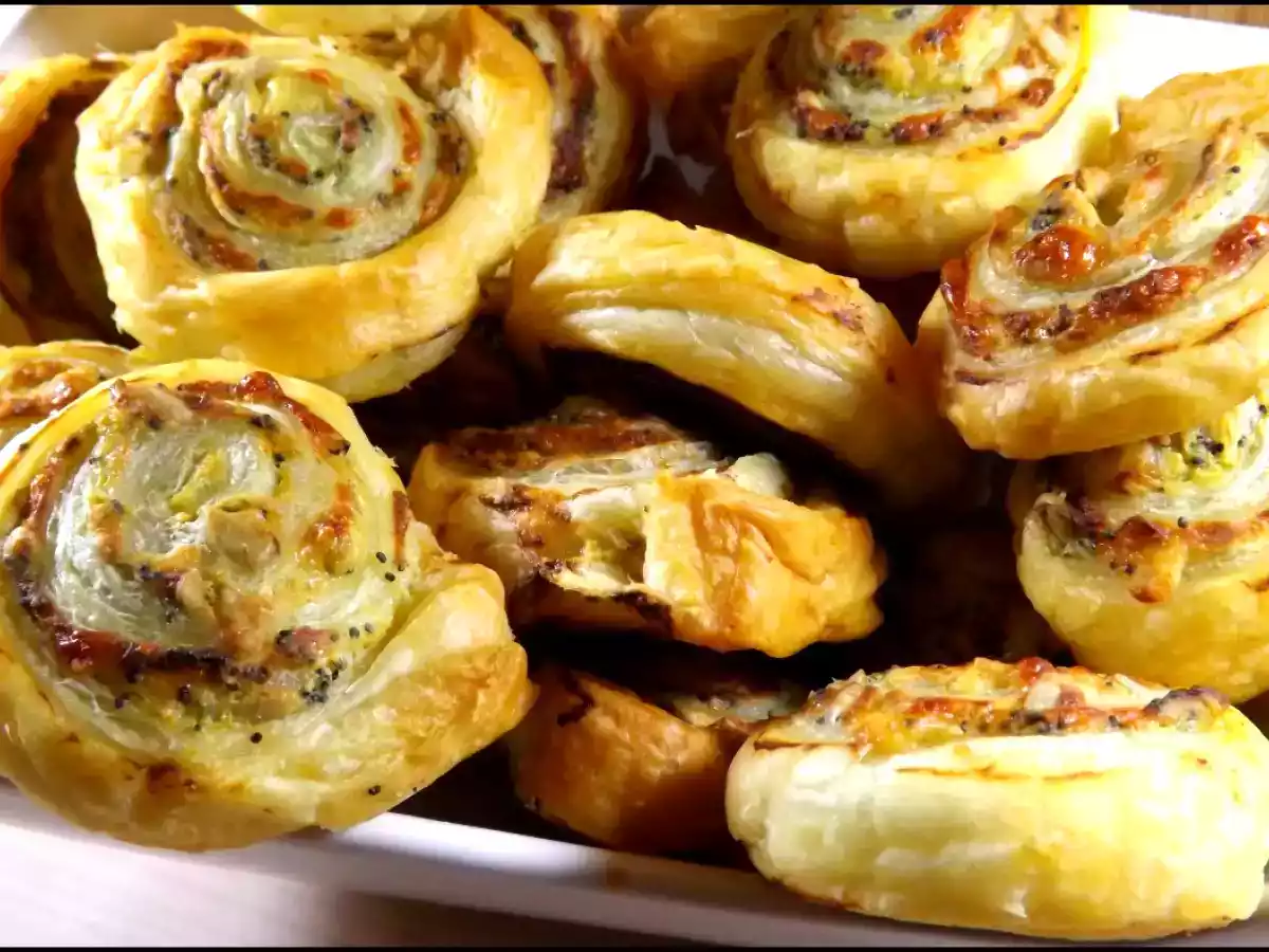 Feuilletés Boursin et graines de pavot