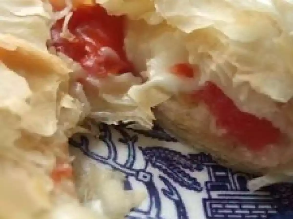 Feuilletés de pâte filo à la tomate, au chèvre, thym et miel - photo 3