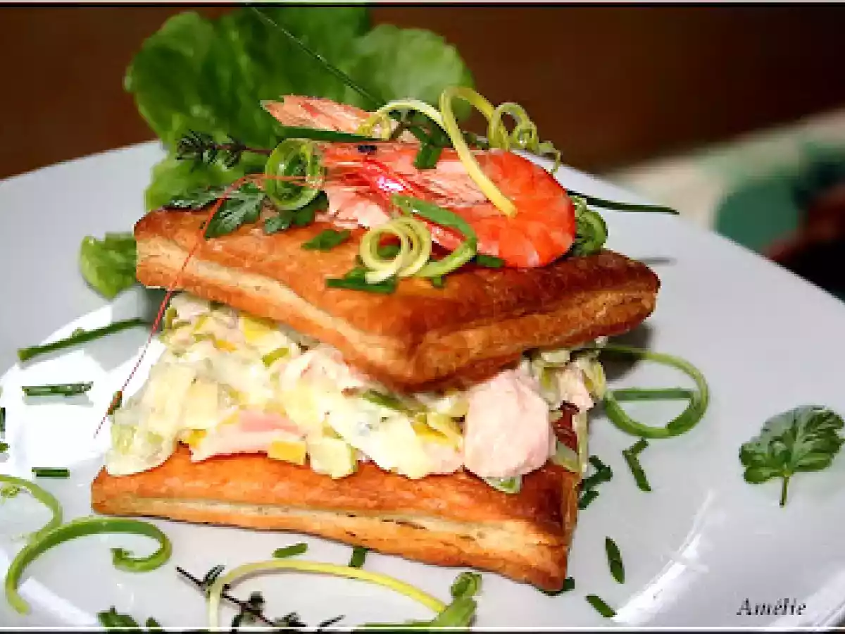 FEUILLETES DE SAUMON ET POIREAUX - photo 2