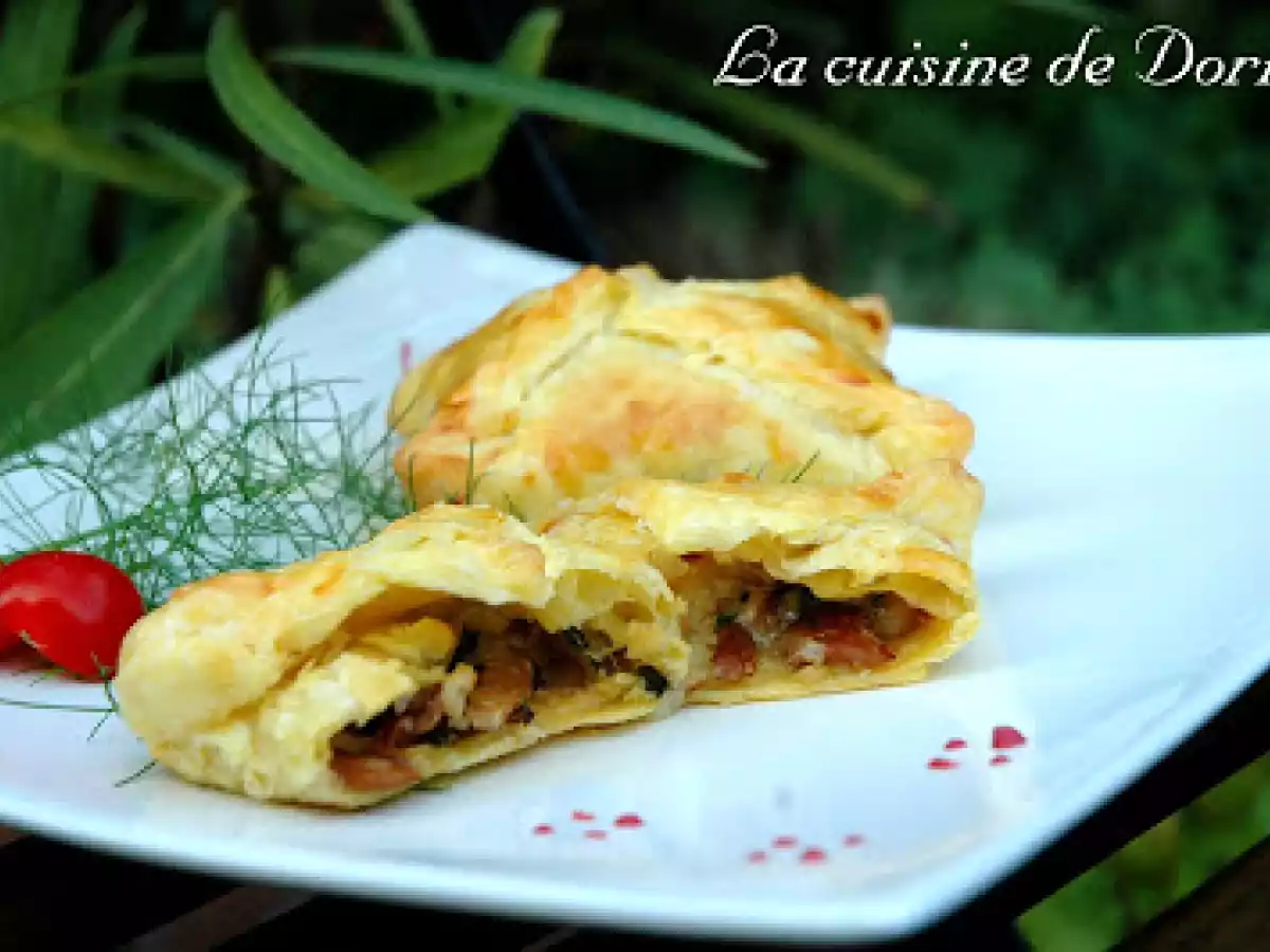 Feuilletés de Tamié aux girolles