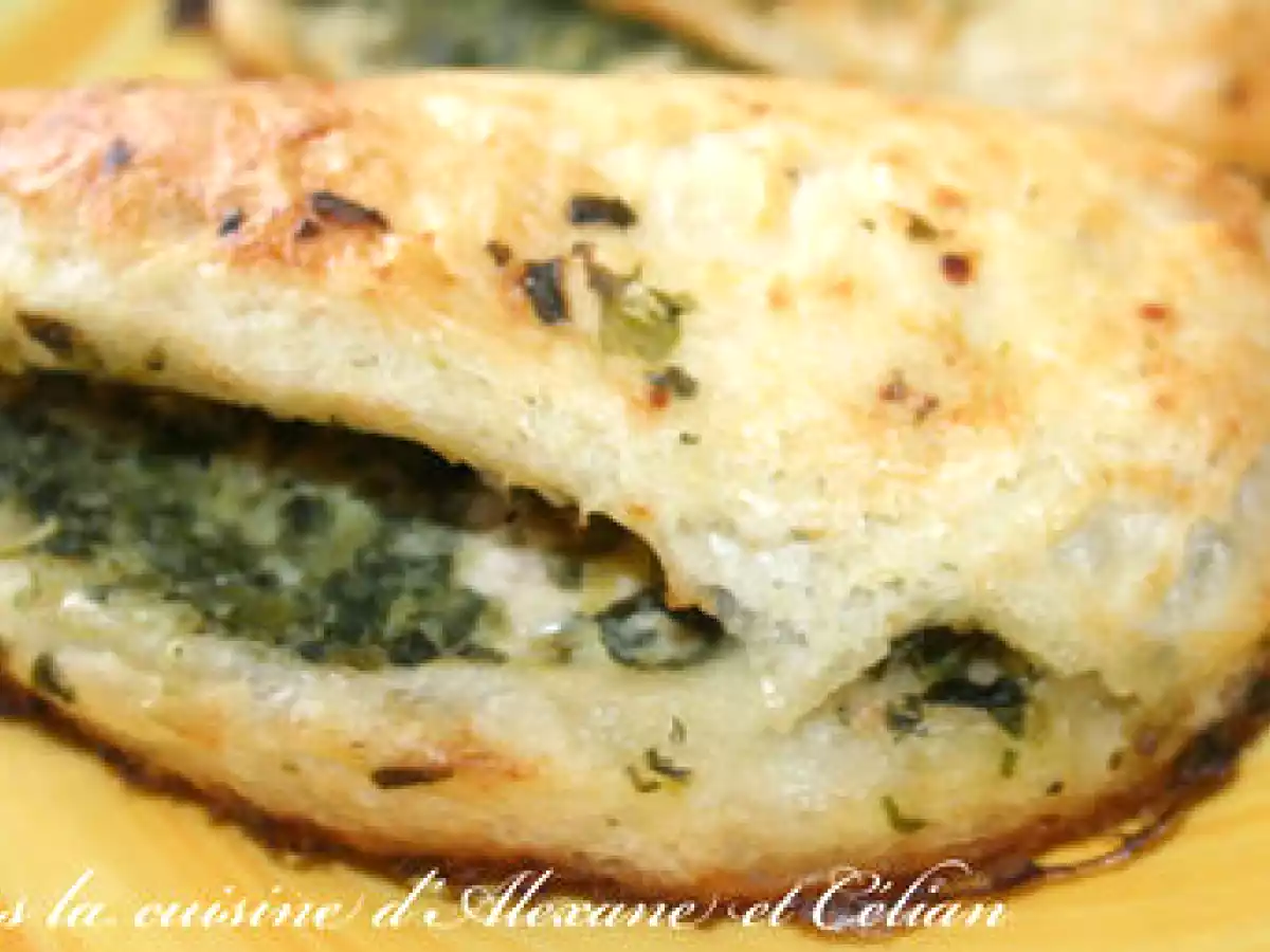 Feuilletés Epinards, Truite Fumée et Féta