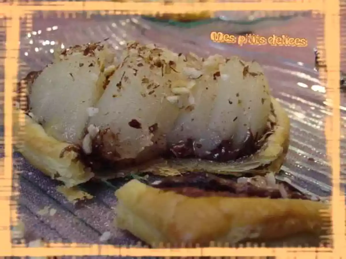 Feuilletés poire-nutella