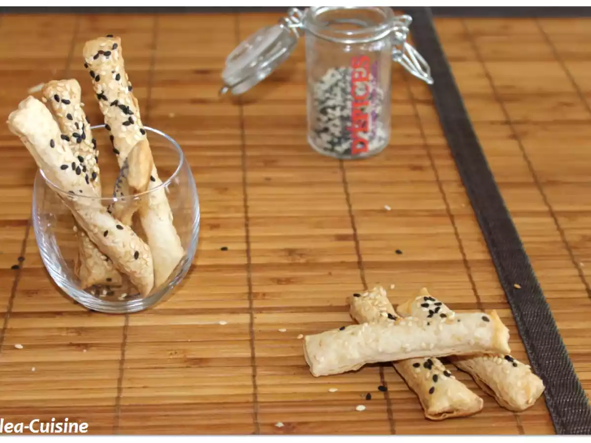 Feuilletés sésame parmesan