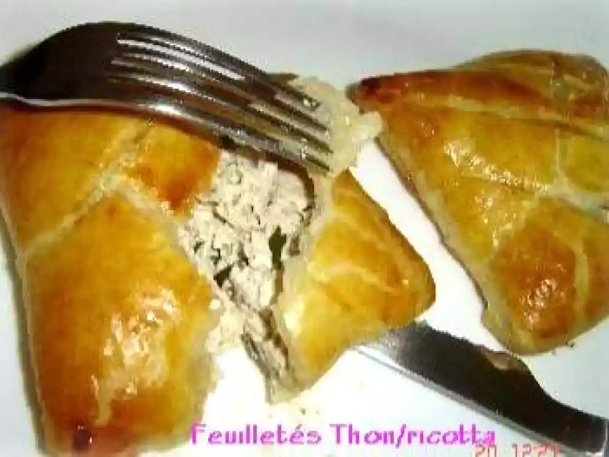 Feuilletés thon/ricotta