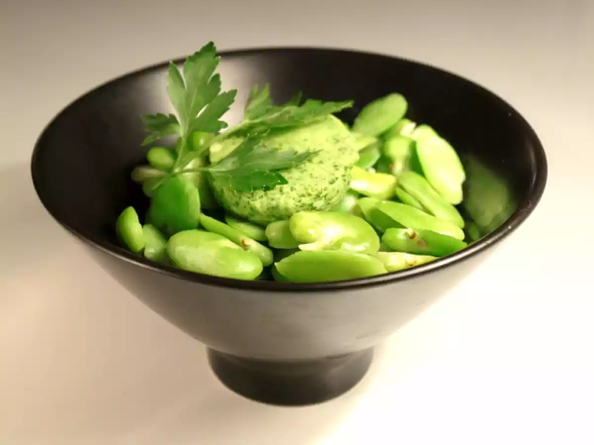 Fèves au beurre maître d'hôtel