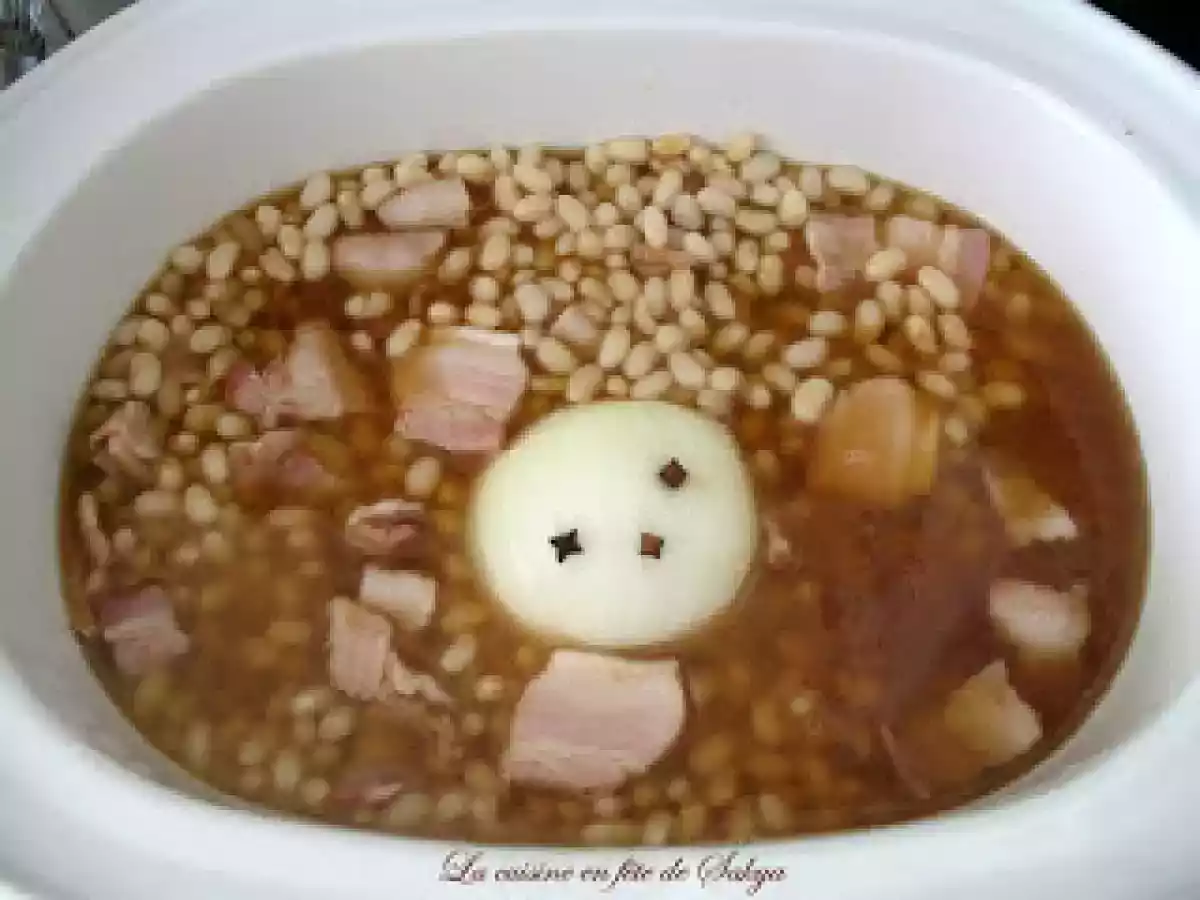 Fèves au Lard au four ou à la Mijoteuse