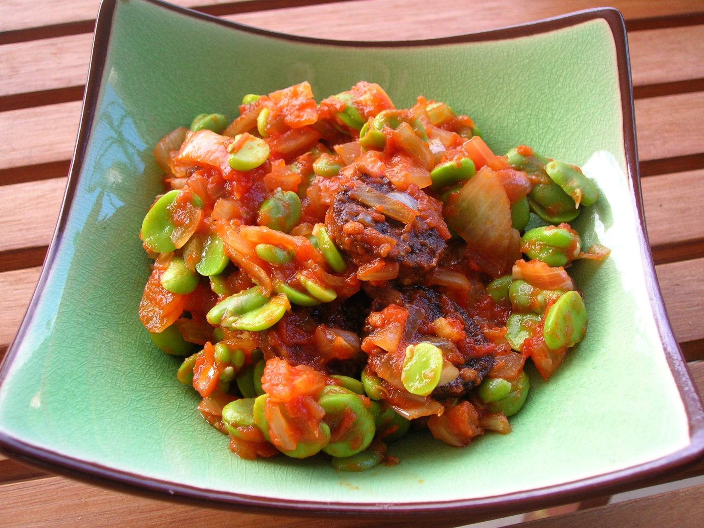 Fèves mijotées au chorizo, Recette Ptitchef