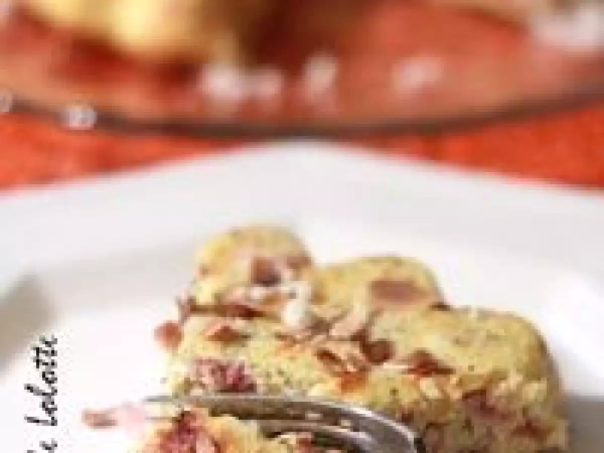 Fiadone (sans pâte) à la butternut, petits lardons aux parfums du Sud