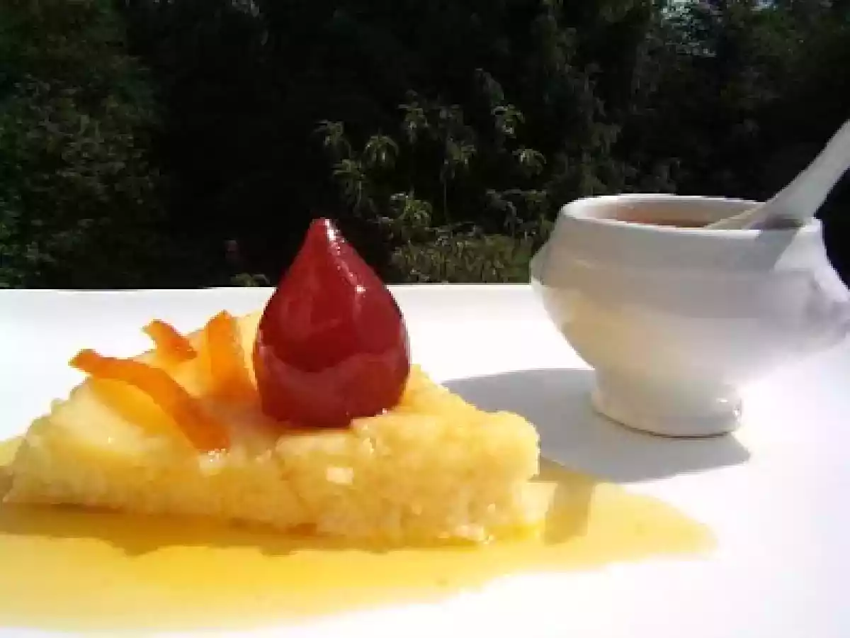 Fiadone sauce caramel citron