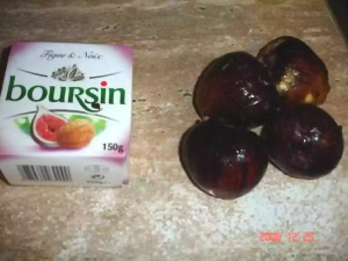 Figues au pain d'épices et boursin aux figues et noix - photo 2