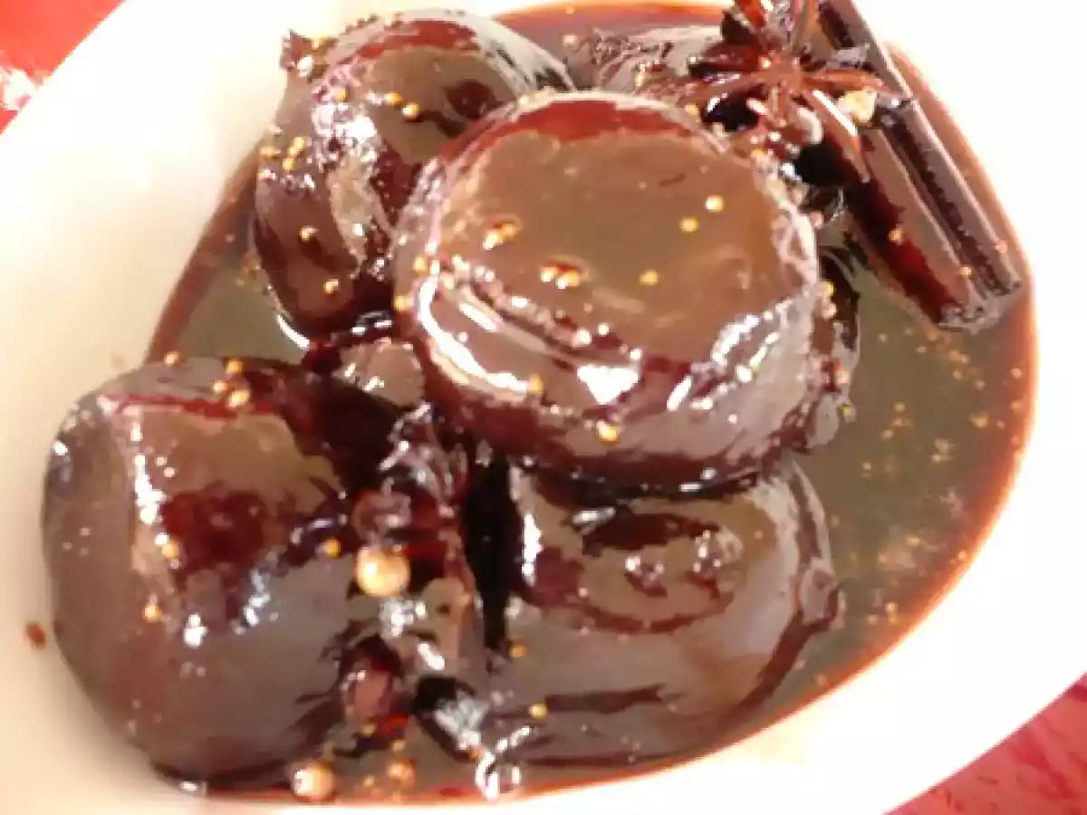 Figues confites au vin rouge et épices - photo 2