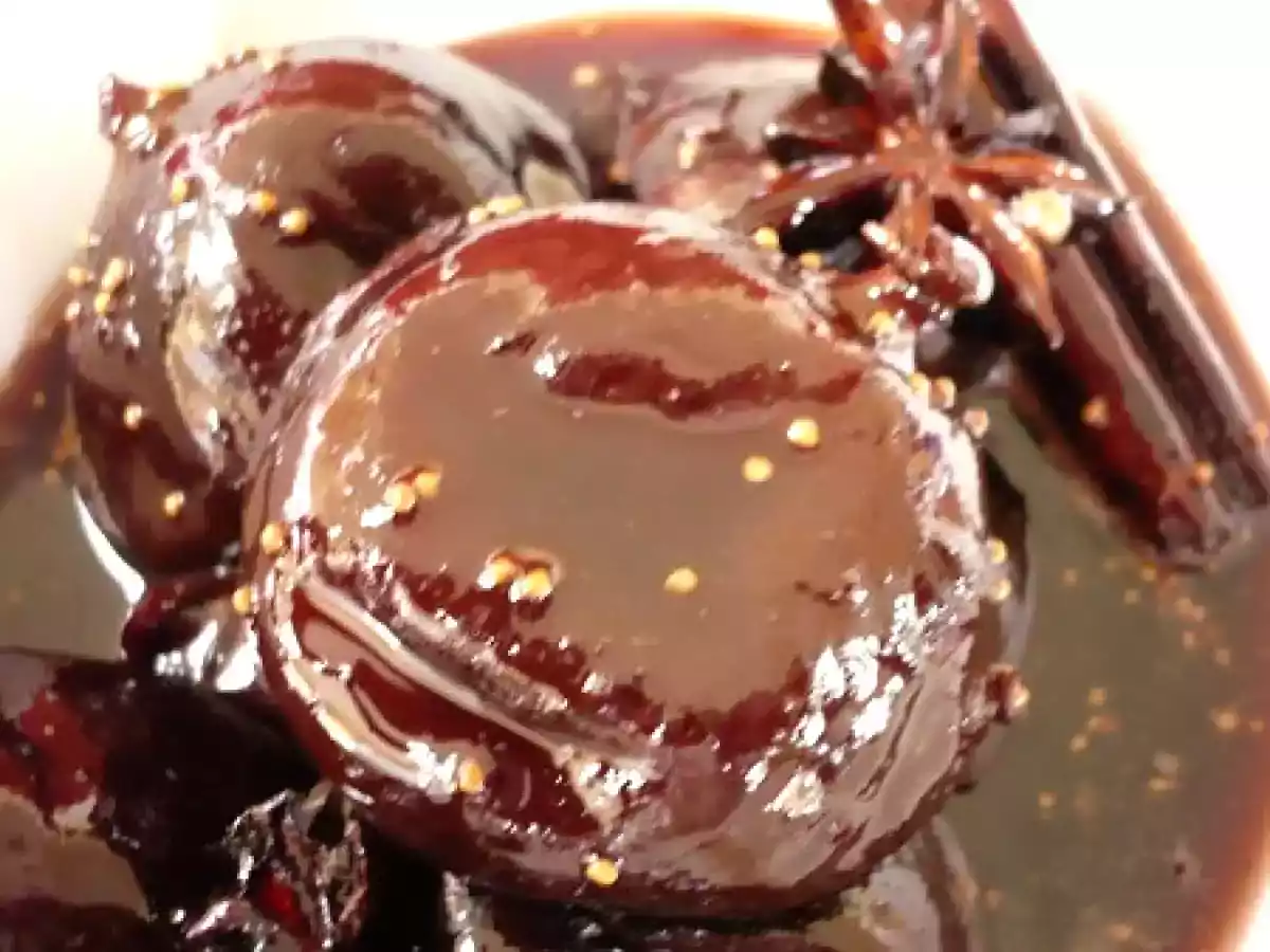 Figues confites au vin rouge et épices - photo 3