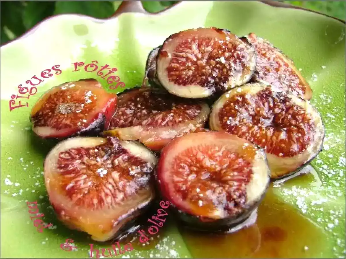 Figues rôties sur plancha, à l'huile d'olive & au miel