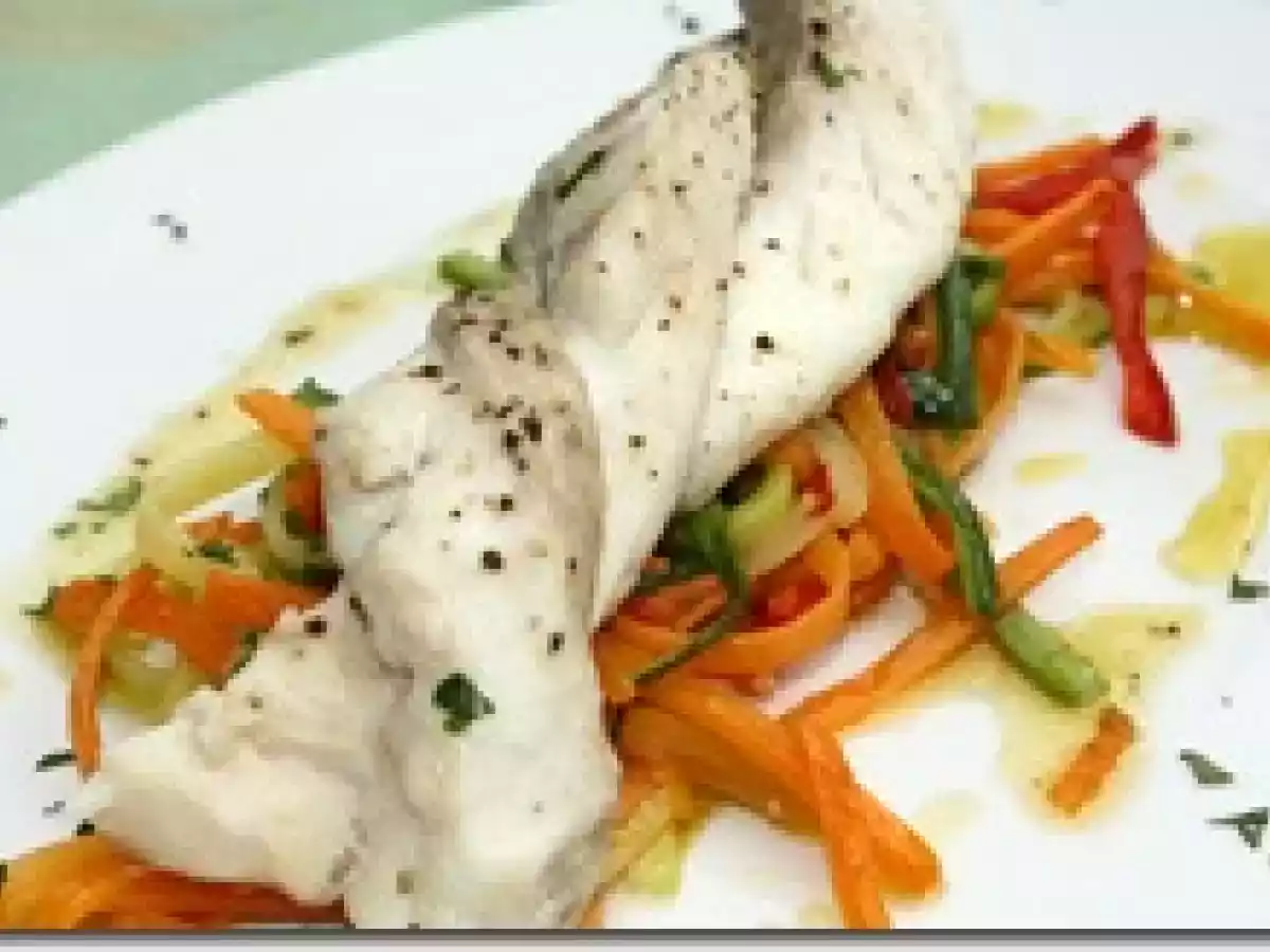 Filet de Bar àla Vapeur et Spaghetti de Légumes - photo 3