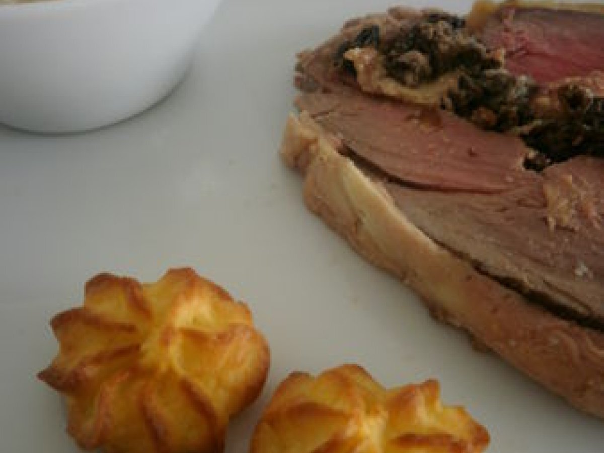 Filet de boeuf en croûte farci aux morilles. Recette Ptitchef