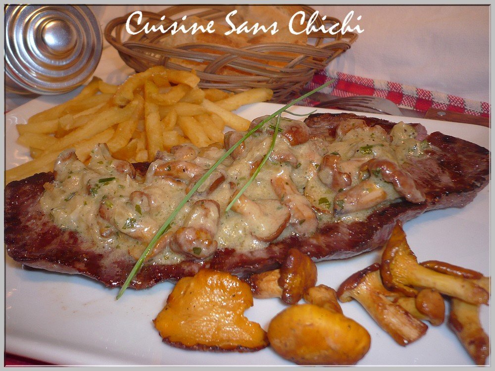 Filet de boeuf et sa sauce aux chanterelles Recette Ptitchef