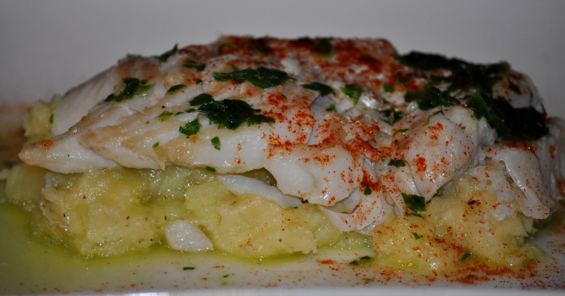 Recette de cabillaud sur écrasé de pommes de terre