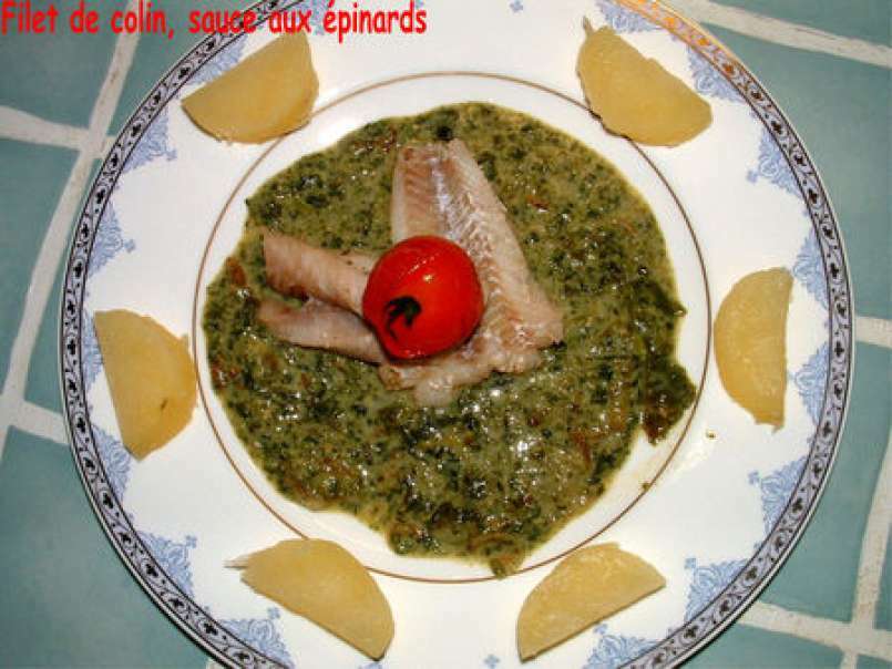 Filet de colin, sauce aux épinards - photo 2