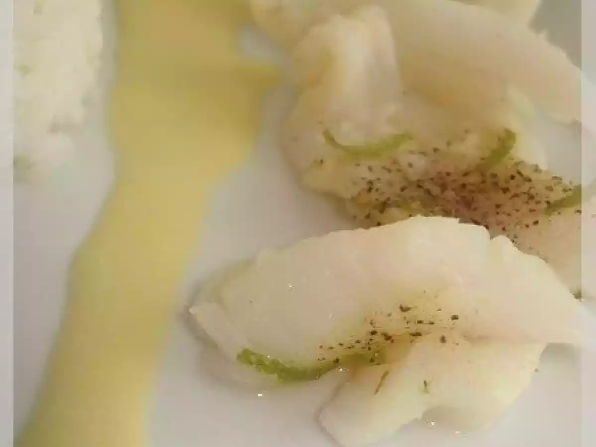 Filet de grenadier à la vapeur beurre à l'orange