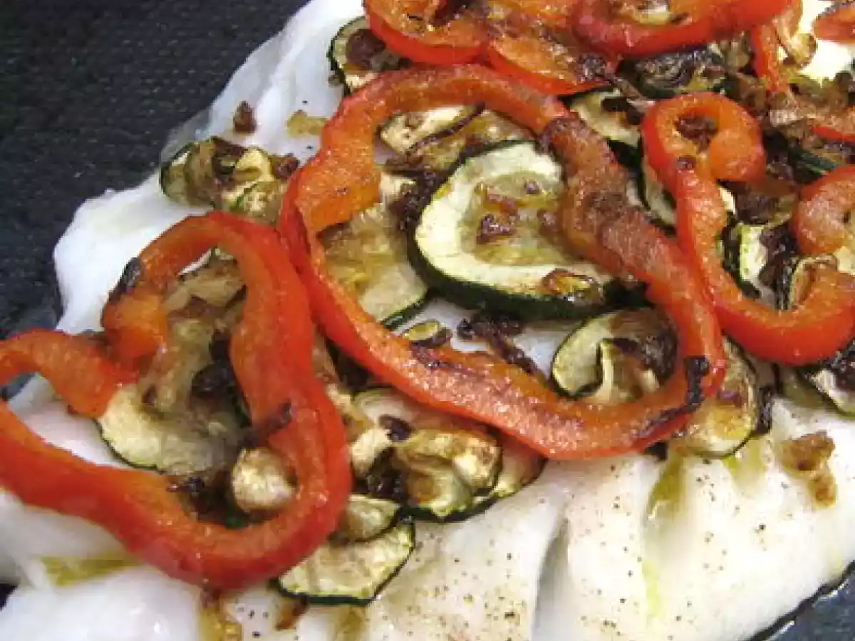 Filet de grenadier aux légumes d'été