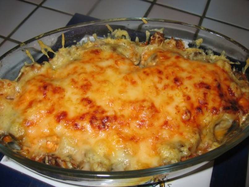 Filet de julienne et ses fruits de mer gratinés