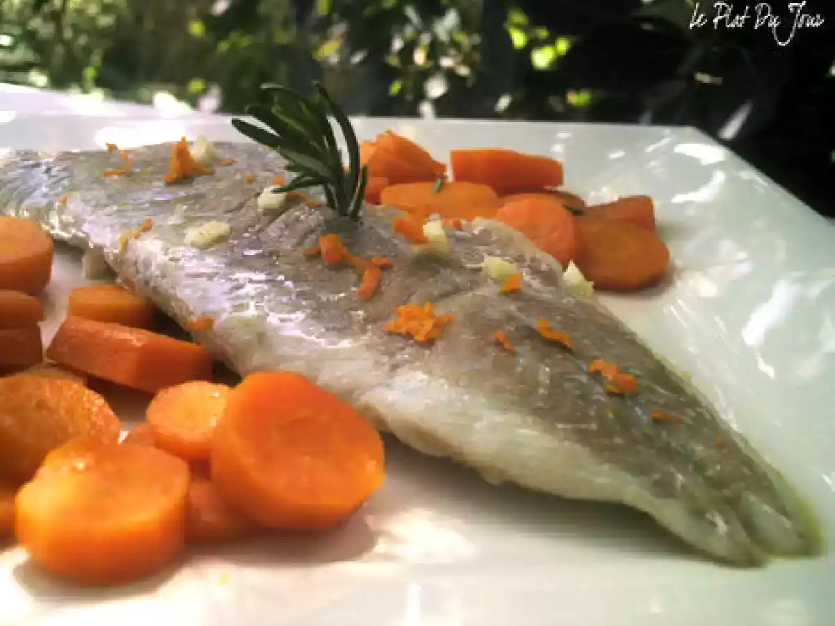 Filet de lieu noir aux carottes