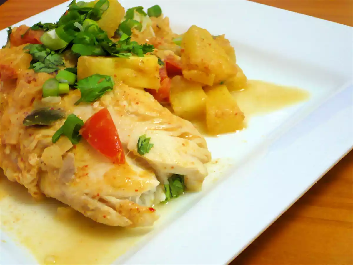 Filet de pangasius au cari rouge et à l'ananas - photo 2
