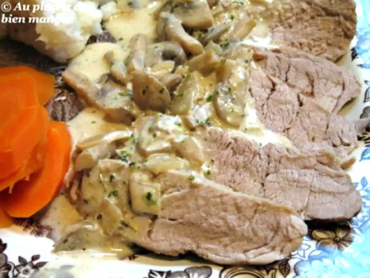 Filet de porc aux champignons et pesto