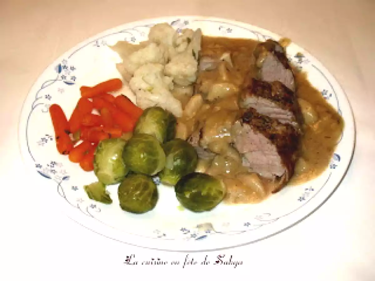 Filet de porc farcie aux pommes - photo 2