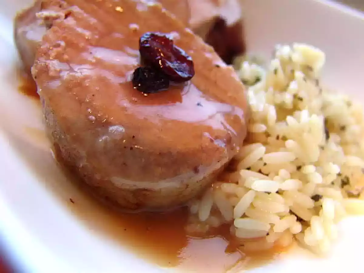 Filet de porc, sauce orange et canneberges - photo 2