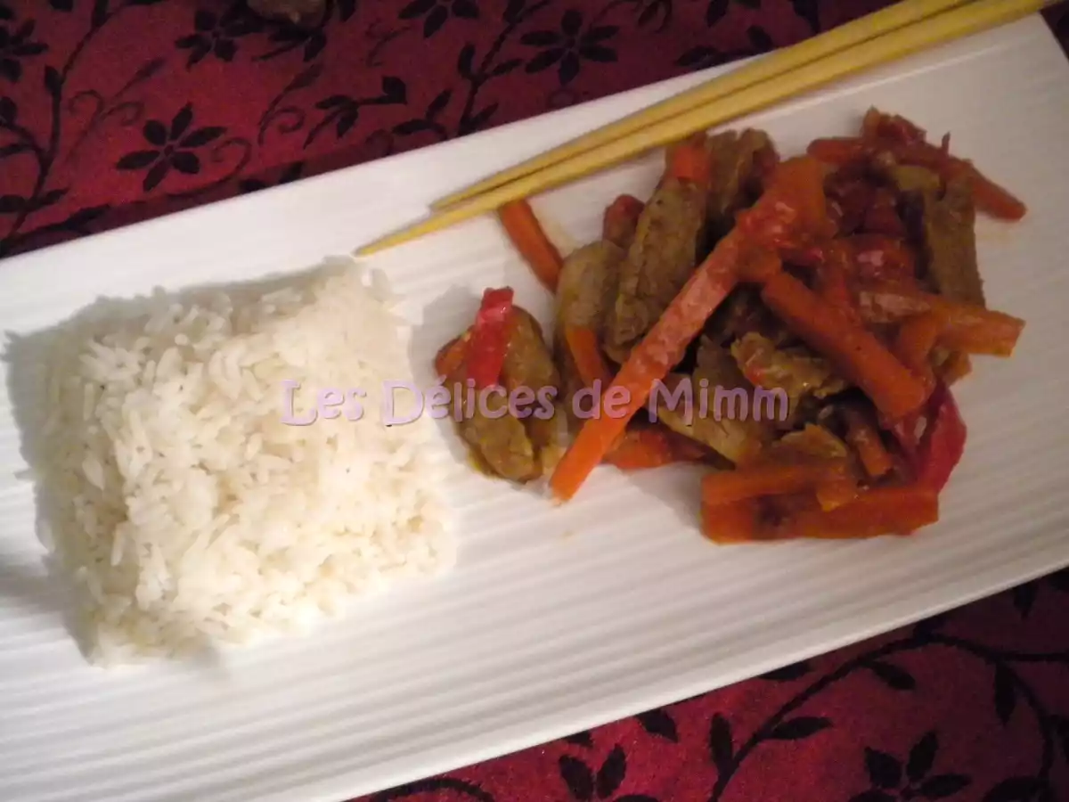 Filet de porc sauté aux poivrons à la Chinoise - photo 3