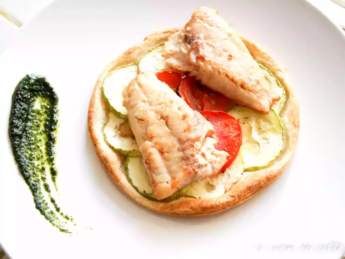 Filet de rouget et sa tartelette de légumes