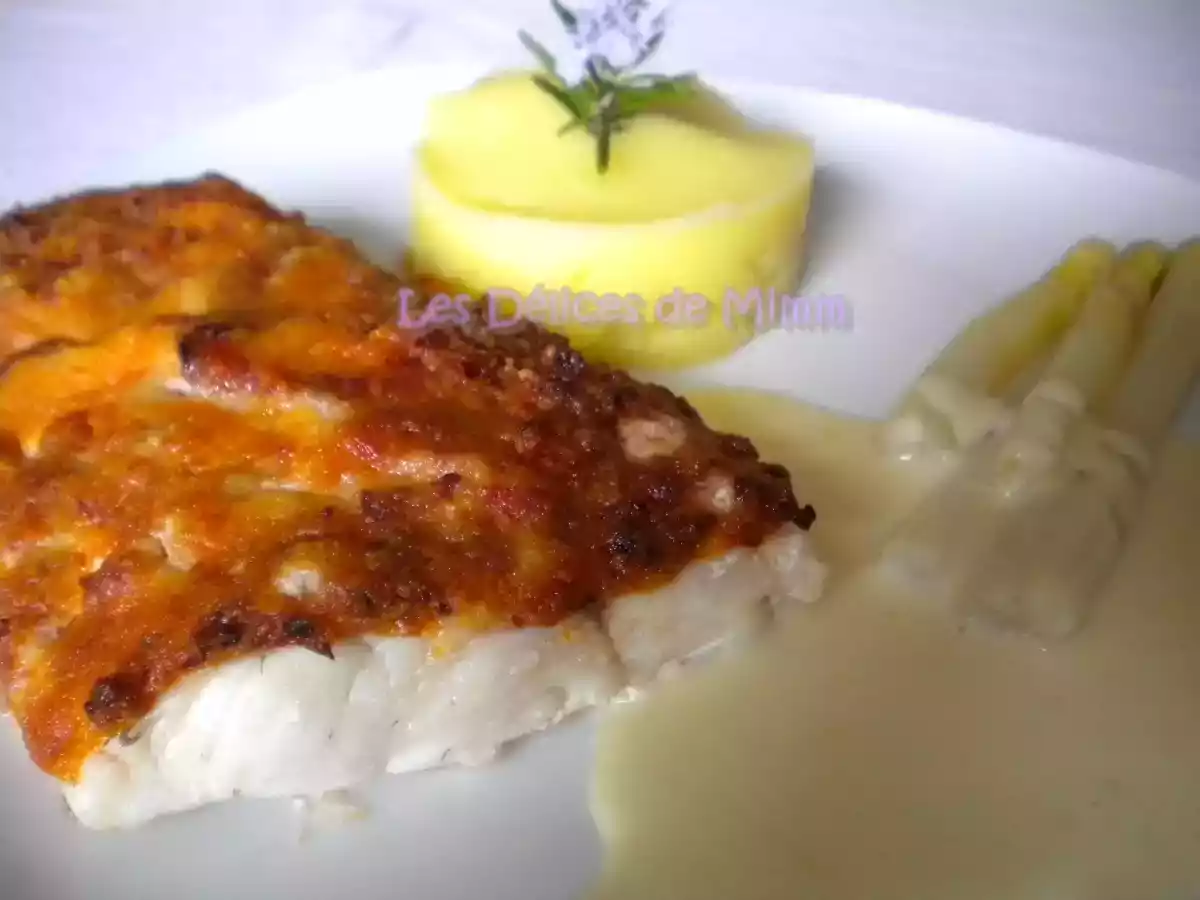 Filet de sandre en croûte de chorizo à la crème d’ail - photo 3