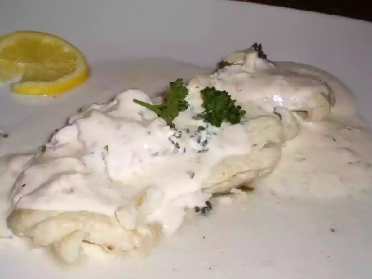 Filet de sandre, sauce à l'échalote et au vin blanc