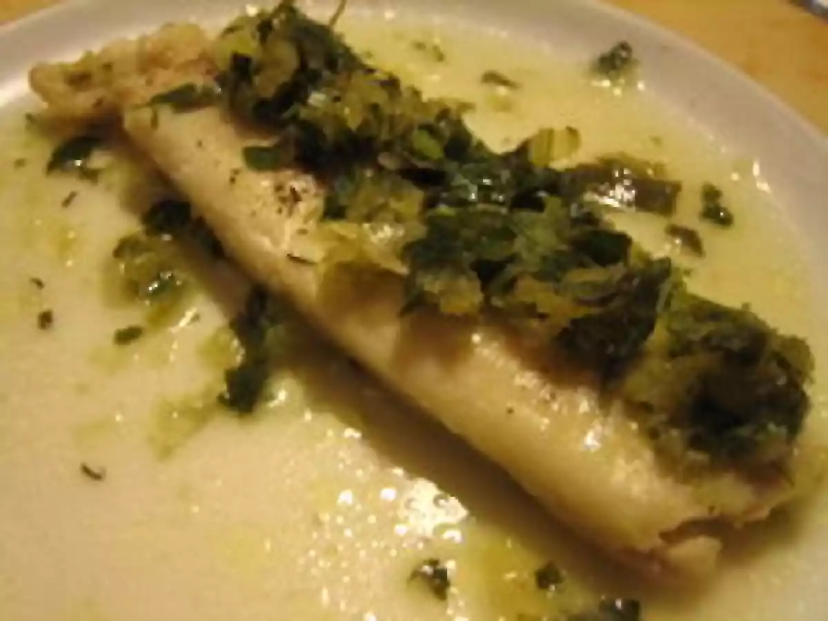 Filet de sole au vin blanc