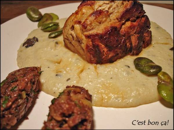 Filet de veau, crème de topinambours à la truffe - photo 2