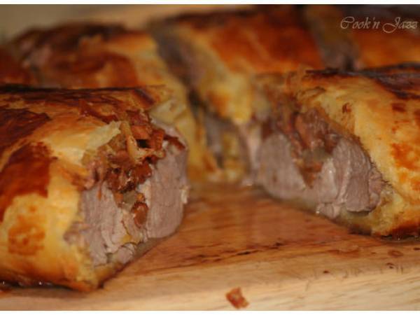 Filet mignon aux girolles et au foie gras