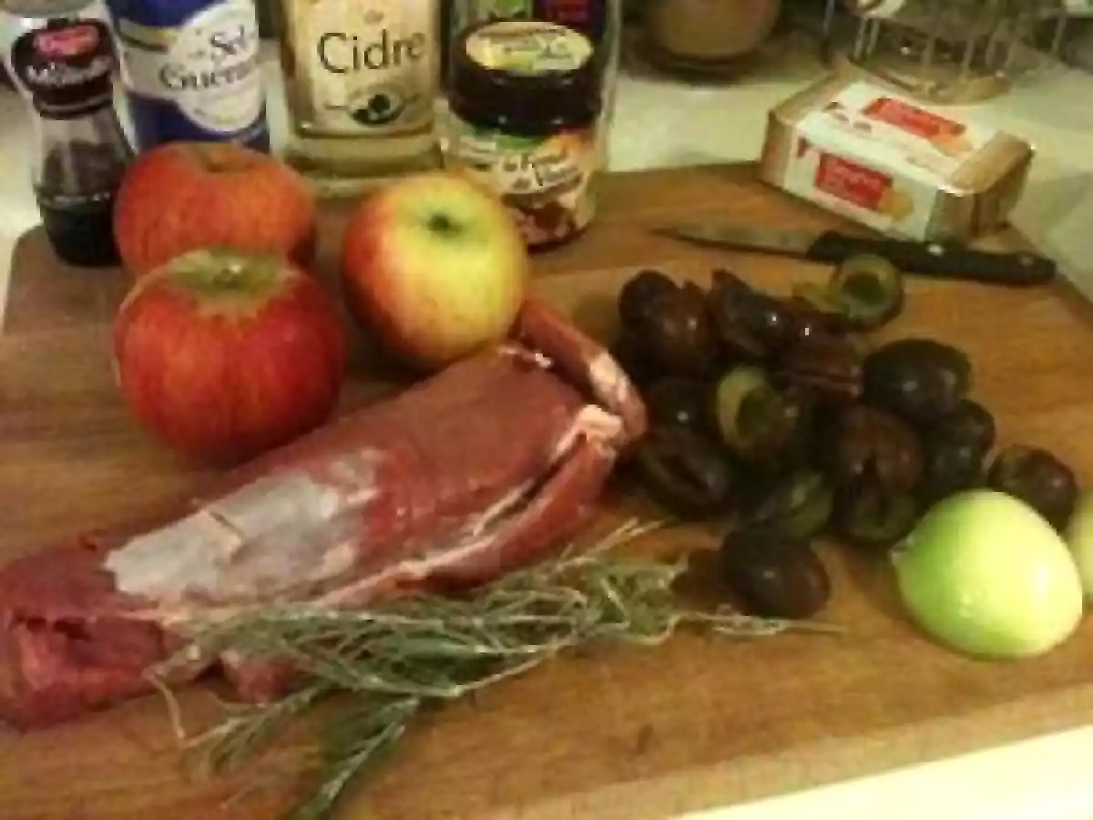 Filet mignon aux quetsches et aux pommes (Alsace) - photo 2