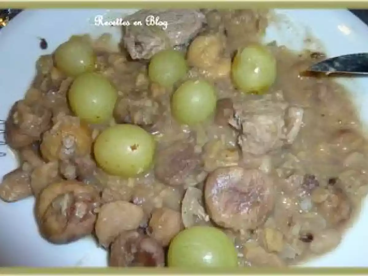 FILET MIGNON AUX RAISINS ET AUX MARRONS