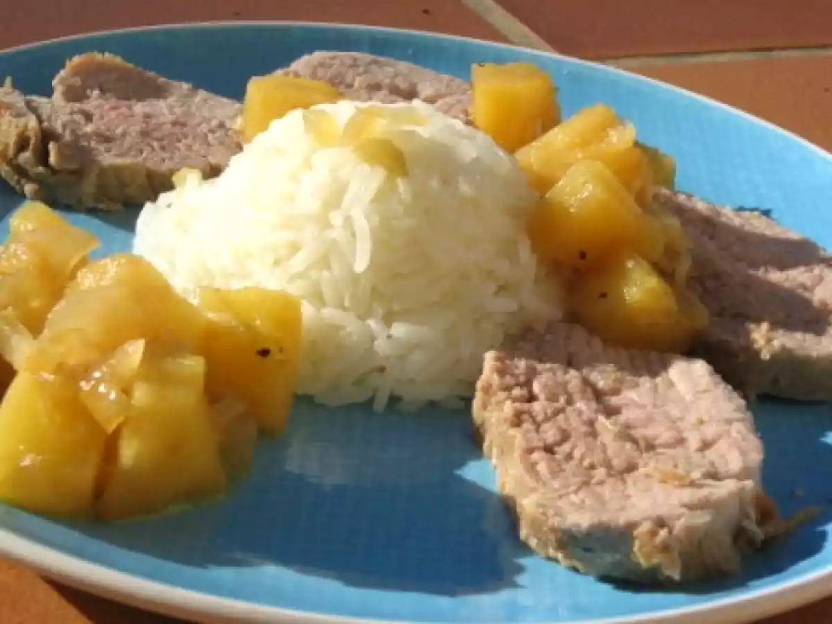 Filet mignon de porc à l?ananas