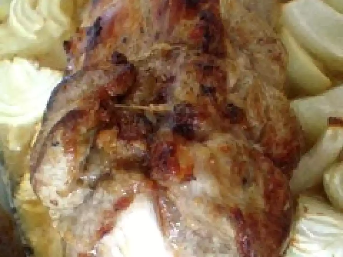 FILET MIGNON de PORC à la confiture NOUGAT-ABRICOT-AMANDE et MOZZARELLLA