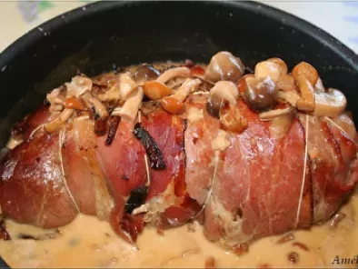 Recette - Filet mignon au jambon cru et champignons en vidéo