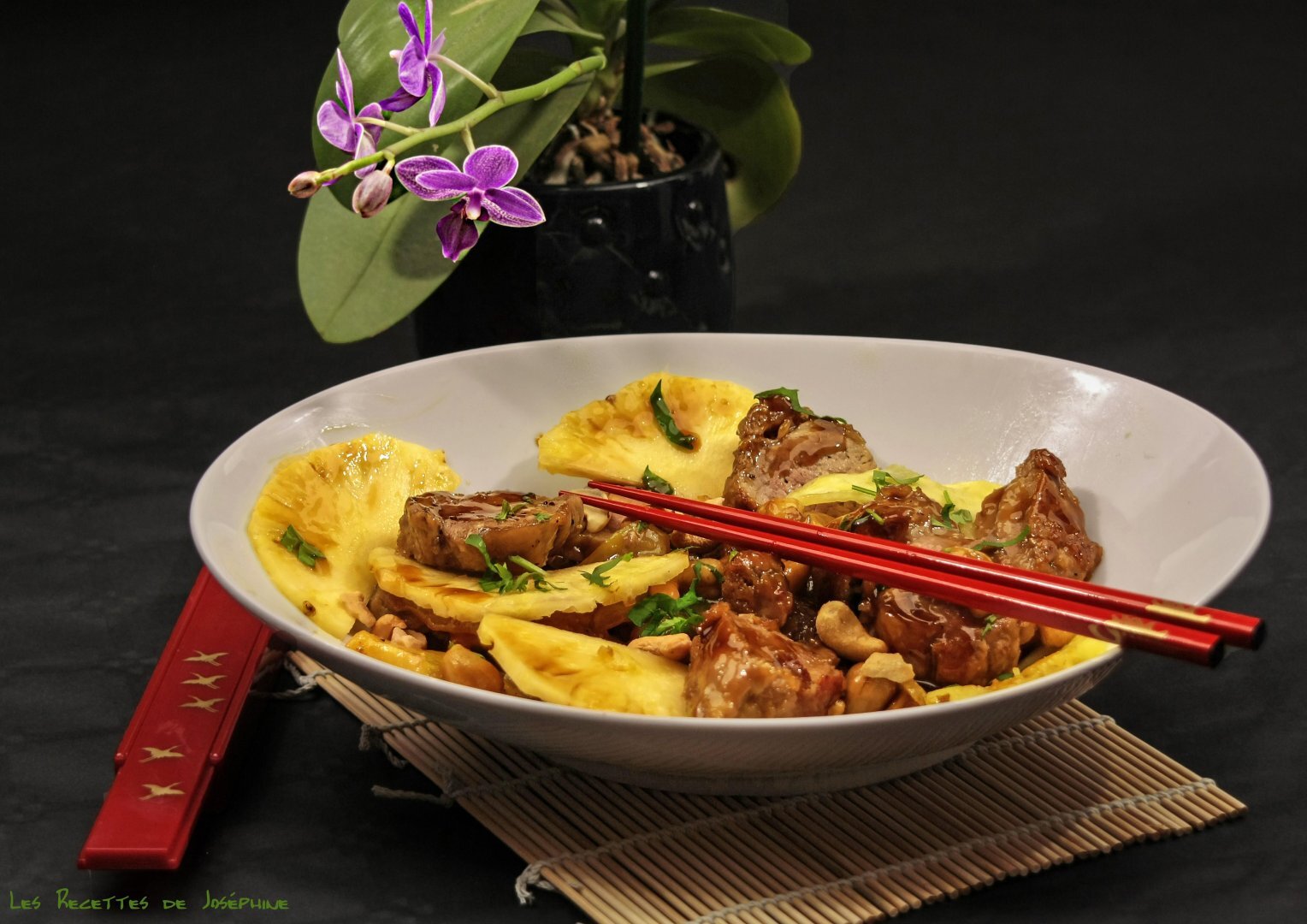 Recette de filet mignon laqué à l'ananas