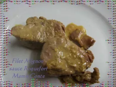 Filet mignon sauce roquefort