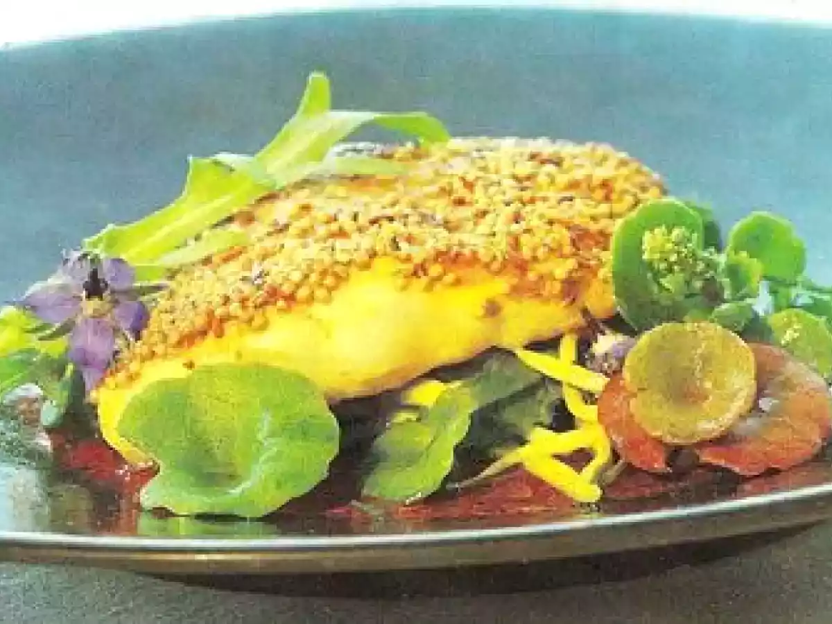 Filets de daurade aux épices, salade de pousses de l'arrière-pays de Jouni Tormanen