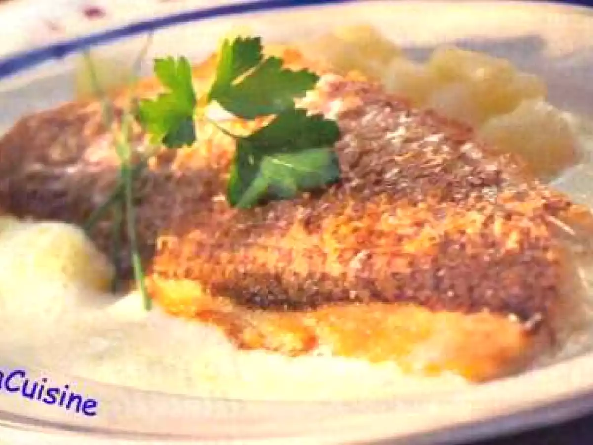 Filets de dorade aux épices douces et écrasé de pommes de terre