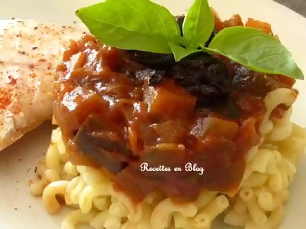 FILETS DE PERCHE AUX AUBERGINES ET AUX PÂTES (recette légère) - photo 2