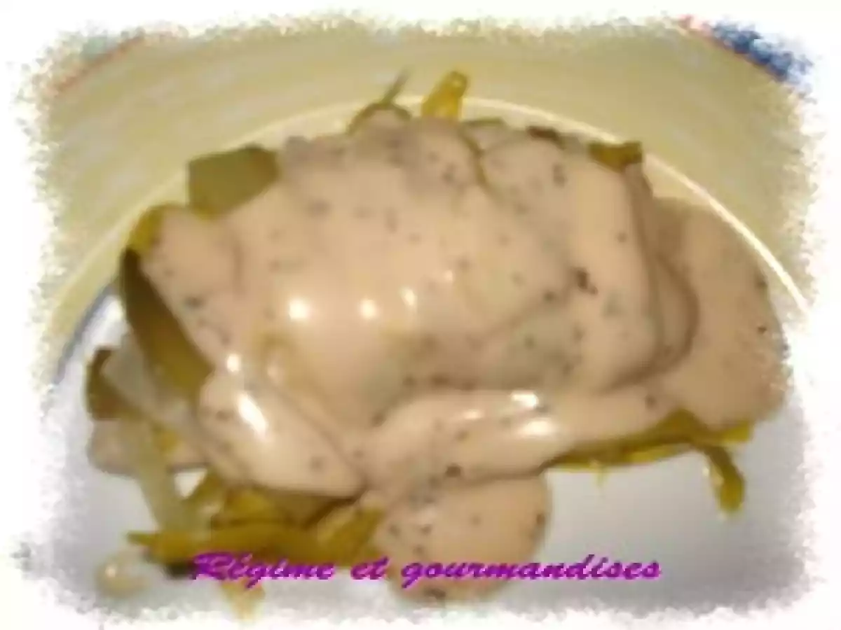 Filets de poulet au poireau et au basilic allégé