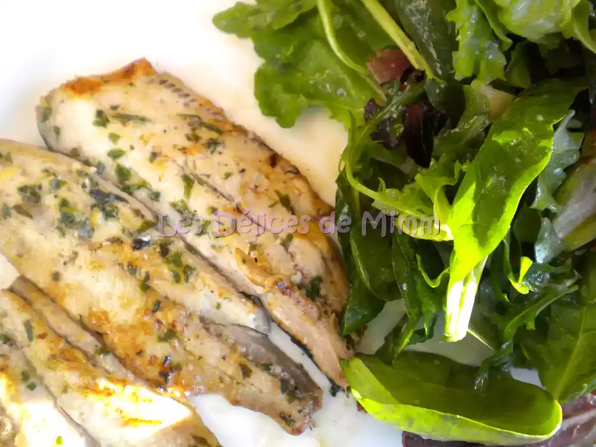 Filets de sardines marinés grillés